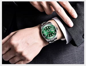 PAGANI DESIGN Montre automatique de luxe pour homme, mouvement NH35, cadran lumineux, couronne à vis, fond transparent, étanche - Product Image 4