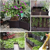 Grand lit surélevé en plastique durable, pot de plantation pour fleurs, légumes et Fruits, nouveauté, vente en gros
