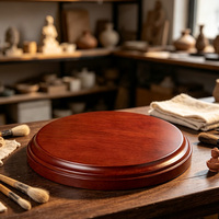 Présentoirs multicouches en bois massif écologique, formes personnalisées, socles carrés et octogonaux pour artisanat, bijoux et figurines