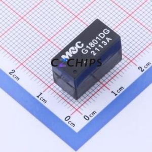 หม้อแปลง G1801DG LAN ผ่านชิ้นส่วนรู (THT), 1CT เหนี่ยวนำ17.3x9มม.: 1CT พอร์ตเดียว100/1000ฐาน-T Non-PoE - Product Image 1