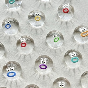 Bolsa Transparente con Juguete Antiestrés de Goma Suave con Forma de Nariz de Dibujos Animados, Bola de TPR Pequeña para Aliviar el Estrés Femenino - Product Image 1