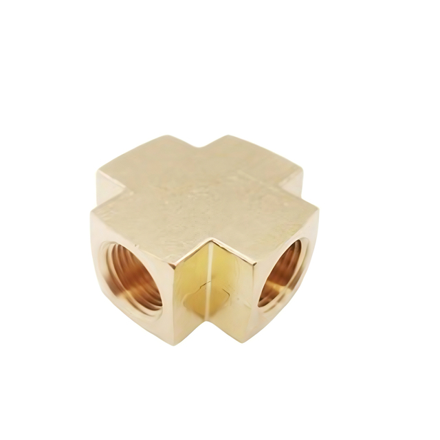 Premium Brass Forged Female Cross Pipe Fittings - Durable & Precision-engineered for Superior Performance