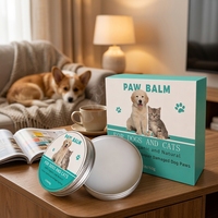 Baume hydratant double usage pour nez et pattes de chiens et chats, formule pure à base de cire, en pot, pour émollient les peaux gercées et rugueuses – Vente en gros, personnalisable en usine