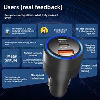 Pengisi Daya Mobil Universal dengan Port Tipe-C untuk 12V/24V Kompatibel dengan IOS dan Android Mendukung Pengisian Daya Smart Watch