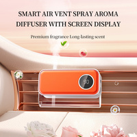 Diffuseur d'aromathérapie intelligent pour voiture OEM ODM avec écran, longue durée, en PP PETG et cuir, rafraîchisseur d'air pour voiture