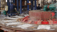 Ligne automatique de production de plaques d'anode rondes en disque pour l'électrolyse et le raffinage du minerai de plomb