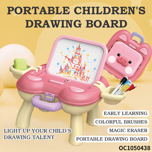 Juego de Mesa de Dibujo Plegable y Ajustable para Niñas, Juguetes Educativos Tempranos para Niños con Rotulador de Colores - Product Image 2