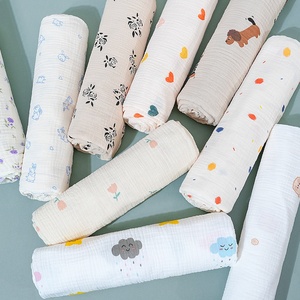 Cao cấp đa-màu Crepe bông vải dệt thoi đôi Crepe dệt với cao cấp muslin tùy chọn in ấn cho cô gái - Product Image 3
