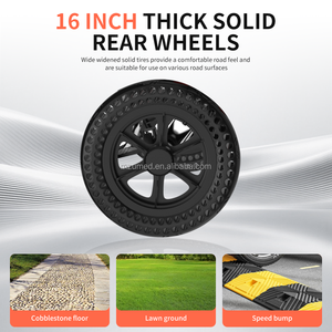 4u हवाई जहाज परिवहन व्हीलचेयर, फोल्डेबल, हल्के और आसानी से ले जाने में आसान - Product Image 4