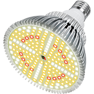 Bombilla LED de 20W para Cultivo, Luz Blanca Cálida de Espectro Completo para Floración de Plantas, E26/E27, Cuerpo de Aluminio, IP55, 3000K, Ra80, Regulable, 85-265V - Product Image 1