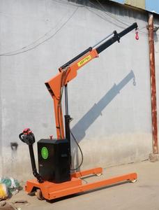 Mini-grue mobile électrique portable bibo avec flèche rotative et palan de levage hydraulique - Product Image 5