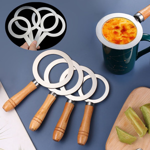 Anillo de Acero Inoxidable para Té de Burbujas Boba, Plato para Asar, Separador para Tazas de 90MM 95MM 98MM, Crema Brulee, Leche Asada - Product Image 1