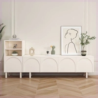Moderne Simple Crème Style Meuble TV Lumière De Luxe Français Salon Chambre Tiroirs De Rangement Au Sol