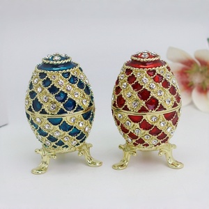 Boîte à bijoux en métal <span class=keywords><strong>imitation</strong></span> étain antique SHINNYGIFTS, œuf <span class=keywords><strong>de</strong></span> Pâques, boîte à bibelots, décoration d'intérieur, boîtes cadeaux, souvenir - Product Image 5