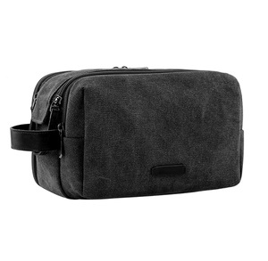Water-resistant Shaving Make up <b>Bag</b> Canvas Travel <b>Toiletry</b> Organizer <b>Toiletry</b> <b>Bag</b> <b>for</b> <b>Men</b> - Product Image 1