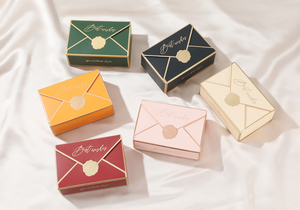 Vente en gros Boîte cadeau en forme d'enveloppe créative simple-Boîte en papier fantaisie de mariage pour l'emballage de bonbons au chocolat - Product Image 4