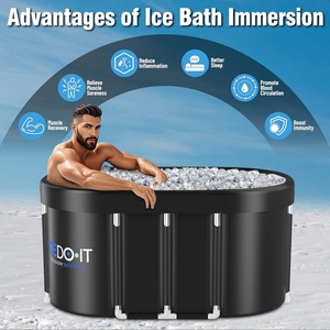 Baignoire ovale gonflable en PVC pour bain de glace, 116*85*60 CM, pour la récupération des athlètes, la maison, la salle de sport et l'utilisation intérieure/extérieure - Product Image 5