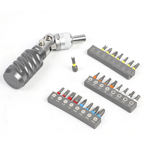Mini Screwdriver Bit Set 25pc Phillips Flathead Bent Bits With Chamfering Function For Diy Repair Tools - Product Image 4