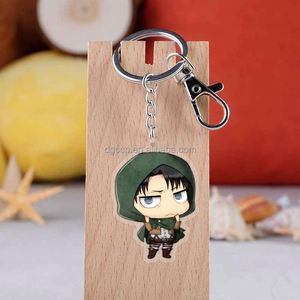 Porte-clés en acrylique transparent double face, dessin animé, anime, <span class=keywords><strong>Eren</strong></span>, <span class=keywords><strong>Mikasa</strong></span>, <span class=keywords><strong>Armin</strong></span> - Product Image 4