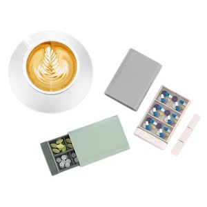 Plastic <b>Small</b> Portable Travel <b>Pill</b> <b>Box</b> 7 Days 6 Grids Sustainable Medicine Storage Organizer Container - Product Image 5