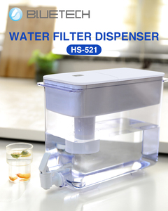 BLUETECH HS521N OSMO Serie Wasserspender 30 Tassen Haushaltstyp mit Bambusdeckel und F003 Filterkartusche - Product Image 1
