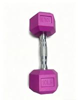 Ensemble d'haltères hexagonales en PVC/TPE colorées avec logo personnalisé pour l'exercice à domicile des hommes - Équipement de fitness durable pour la salle de sport