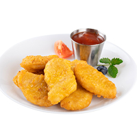 Pollo Frito Crujiente Congelado, Pollo Empanizado Listo para Freír para Comida Rápida y Suministro a Restaurantes