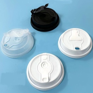 90mm Cỡ nòng dùng một lần nắp chống rò rỉ Takeaway gói trà sữa cốc cà phê nắp cốc giấy ép phun nắp cốc - Product Image 5