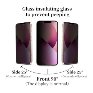 Protector de pantalla de vidrio templado para <span class=keywords><strong>iphone</strong></span> 11 pro max, ProteCTOR de pantalla de privacidad antiespía para <span class=keywords><strong>iPhone</strong></span> 14 - Product Image 6