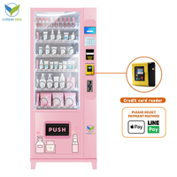 VFRESH Prix avantageux en promotion : Distributeur automatique de snacks et de boissons avec monnayeur pour la vente ambulante