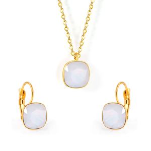 Parure de bijoux en acier inoxydable doré, collier et boucles d'oreilles, bijoux de Dubaï pas chers, bijoux de piercing - Product Image 4