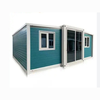 Maison extensible à double aile avec comptoir de cuisine et équipements sanitaires complets, prête à l'emploi immédiat
