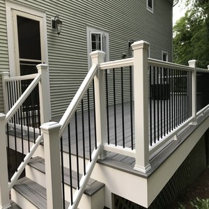 Main courante d'escalier de balcon en verre et <span class=keywords><strong>aluminium</strong></span>, résistante à la rouille et à l'eau, Prime PMG-001, colonnes de terrasse extérieure, design incurvé - Product Image 2