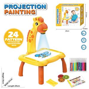Mesa de <span class=keywords><strong>dibujo</strong></span> de grafiti de dibujos animados multifuncional, juguete de escritorio de aprendizaje, tablero de <span class=keywords><strong>dibujo</strong></span> de proyección LED, juguete para niños y bebés - Product Image 4
