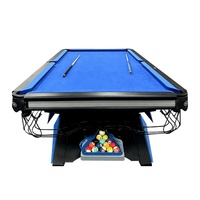 Table de billard snooker professionnelle de luxe en bois massif, style chinois moderne, 9 pieds, durable, écologique, compatible OEM