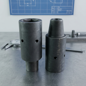 Precision Forged <b>Drill</b> Rod <b>Adapter</b> with Square <b>Socket</b> and Pin Hole for Torque Transmission - Product Image 3