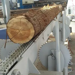 wood log sawmill line wood cutting saw line