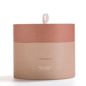 مادة قابلة لإعادة التدوير هدية فاخرة من الورق المقوى أنبوب اسطوانة التعبئة والتغليف مع الشريط - Product Image 2