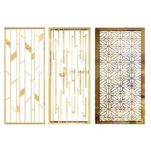 Divisor de Habitaciones para Hotel o Restaurante, de Acero Inoxidable LL81, Cristal Transparente, Diseño Esmerilado, Personalizable - Product Image 5