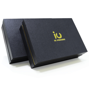 Custom Elegant Luxury Reusable Cardboard Gift Box Lift-Off Lid Shoulder Neck Rigid Paper Insert Gold Foil Printing Recyclable - Product Image 3