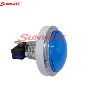60mm Round LED Illuminated Push Button 5V/12V Translucent Video <b>Game</b> Vending <b>Machine</b> Crane <b>Claw</b> Plastic Push buttons - Product Image 4