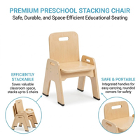 Meubles de classe Montessori pour enfants, ensemble table et chaise carrée en bois, équipement pour maternelle, garderie, centre de soins de jour, bureau d'activités pour tout-petits