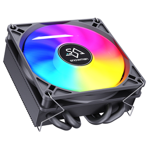 Snowman 90mm 4pin PWM Fan <span class=keywords><strong>CPU</strong></span> Cooler 4heatpips Áp suất làm mát không khí tản nhiệt nhôm tương thích LGA115x/1200/1700 AM4 AM5 trường hợp - Product Image 1