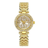 Jam Tangan Quartz Wanita Fenyi Grosir Mewah Ringan Kasual Berhias Berlian Imitasi Motif Bunga, Hadiah Fashion untuk Pemakaian Sehari-hari