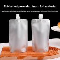 Pochettes personnalisées en aluminium avec bec verseur, étanches à l'humidité et écologiques, pour l'emballage de café, thé, bière et autres liquides