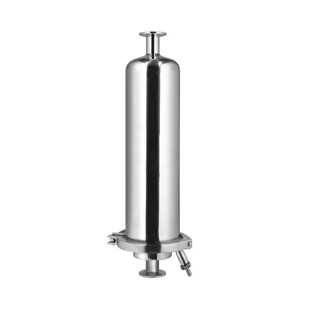 Stainless steel single or multi cartridge 10 '' 20'' gas filter housing