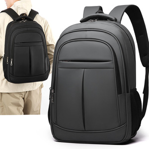 Minimalist Travel <b>Backpack</b> <b>Large</b> Capacity 36-55L Business Laptop Bag Men's School Bag Solid Color Black Dark Gray - Product Image 1