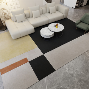Alfombras Comerciales para Habitaciones de <span class=keywords><strong>Hotel</strong></span>, Sintéticas, Reversibles, Modernas, con Diseño de Patchwork, Anudadas a Mano, Resistentes a las Manchas, Antideslizantes, de Pelo Cortado de 7-20 mm - Product Image 2