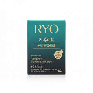 Ryo Uachae Stylish Temporary <b>Foam</b> Hair Color in Gray Coffee Brown 6C (120G) All Hair Types <b>Model</b> 8806390519656 - Product Image 2