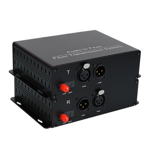 Convertidor de Audio a Fibra Óptica/Extensor de Audio Balanceado (XLR) sobre Fibra Óptica para Transmisión, Transceptor Bidireccional de 1 Canal - Product Image 1